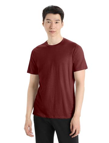 Espresso Icebreaker Merino Tech Lite II Short Sleeve Tee Men's T Shirts | AU 1163VRWD